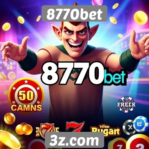 Variedade de jogos disponíveis no 8770bet